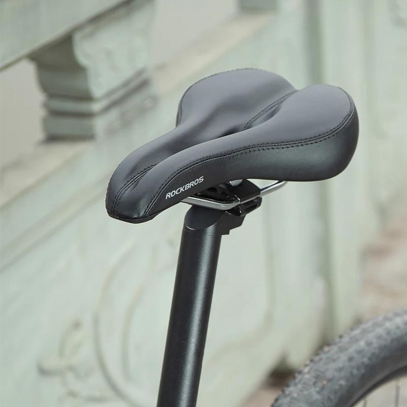 Selle de vélo ROCKBROS, épaissie, élargie, antichoc, selle de vélo de montagne, selle de vélo confor