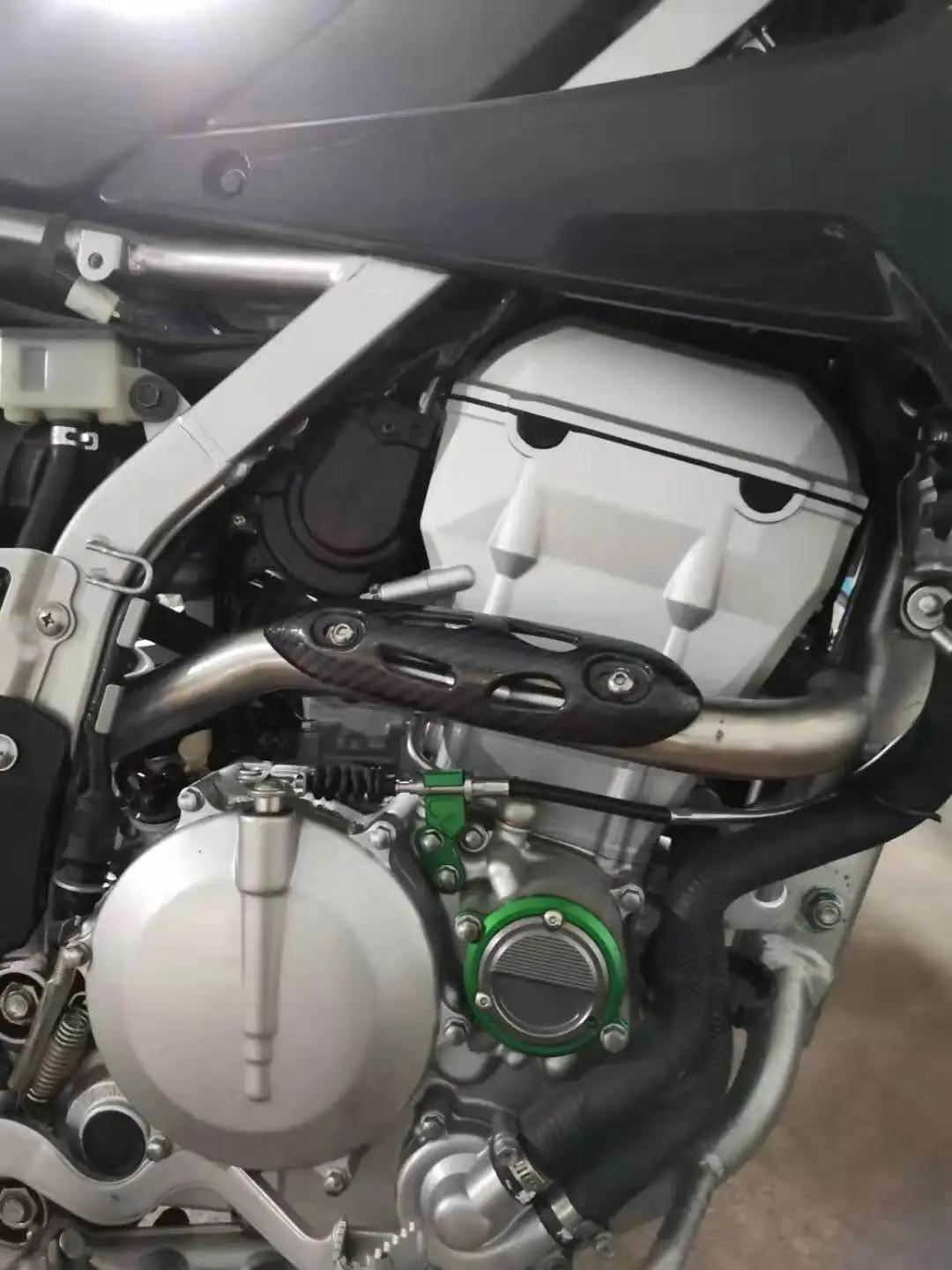 Couvercle de bouclier thermique d'échappement universel pour moto, protection de tuyau de liaison de