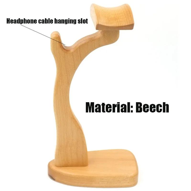 Support pour écouteurs classique en bois, support universel pour écouteurs, présentoir de bureau pou