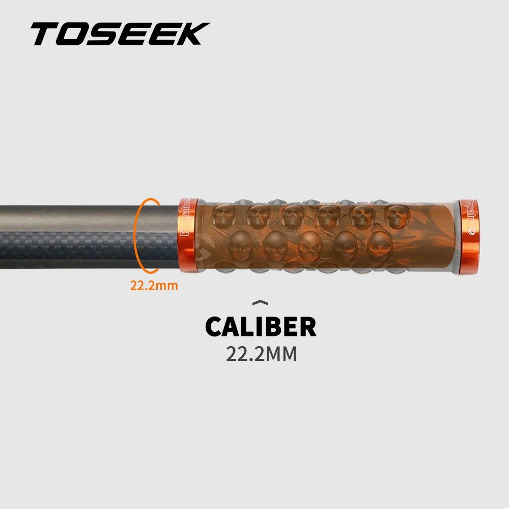TOSEEK – guidon plat ou montant en carbone pour vtt, 31.8x580/600/620/640/660/680/700/720/740/760//m