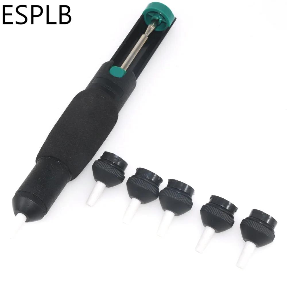 Pompe à dessouder puissante en plastique, aspiration d'étain, fer à souder sous vide, pistolet à des