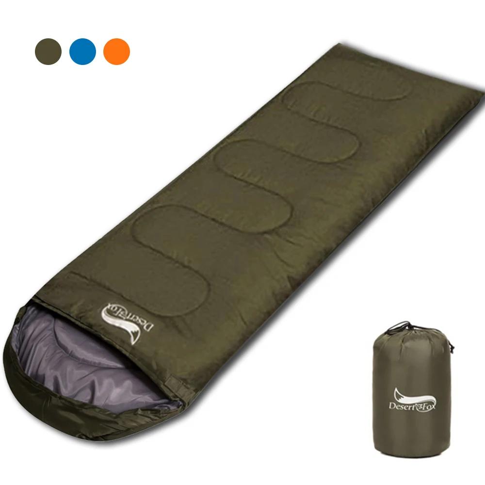 Desert & Fox-Sacs de couchage ultralégers pour adultes et enfants, 1kg, portable, 3 saisons, randonn