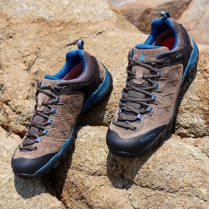 Humtto chaussures de randonnée en plein air antidérapantes respirant escalade hommes baskets Trekkin