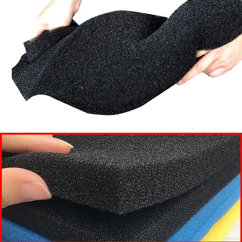 Accessoires d'aquarium filtre en coton biochimique pratique Aquarium étang mousse éponge filtre noir
