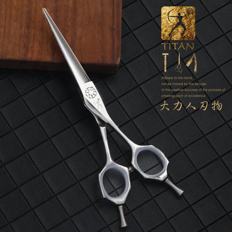 Titan-Ciseaux de cheveux professionnels tranchants faits à la main en acier inoxydable, salon de coi