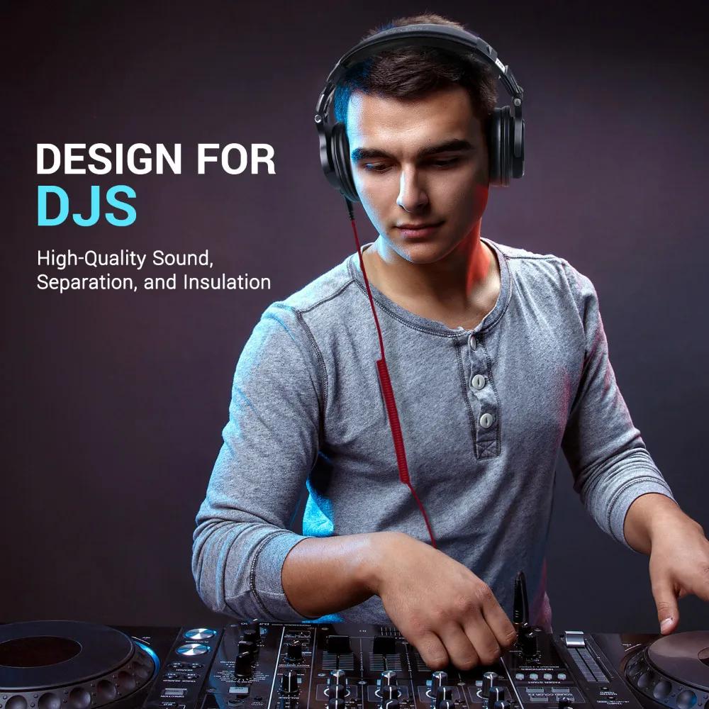 Casque de jeu Oneodio A71M, casque studio DJ, casque stéréo filaire circum-auriculaire avec micro po