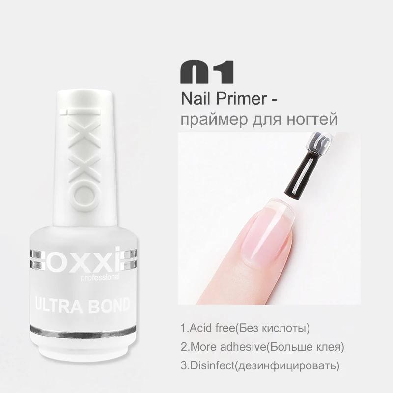 OXXI 15ml Base et couche de finition pour vernis Gel vernis Semi-permanent couche de finition en cao