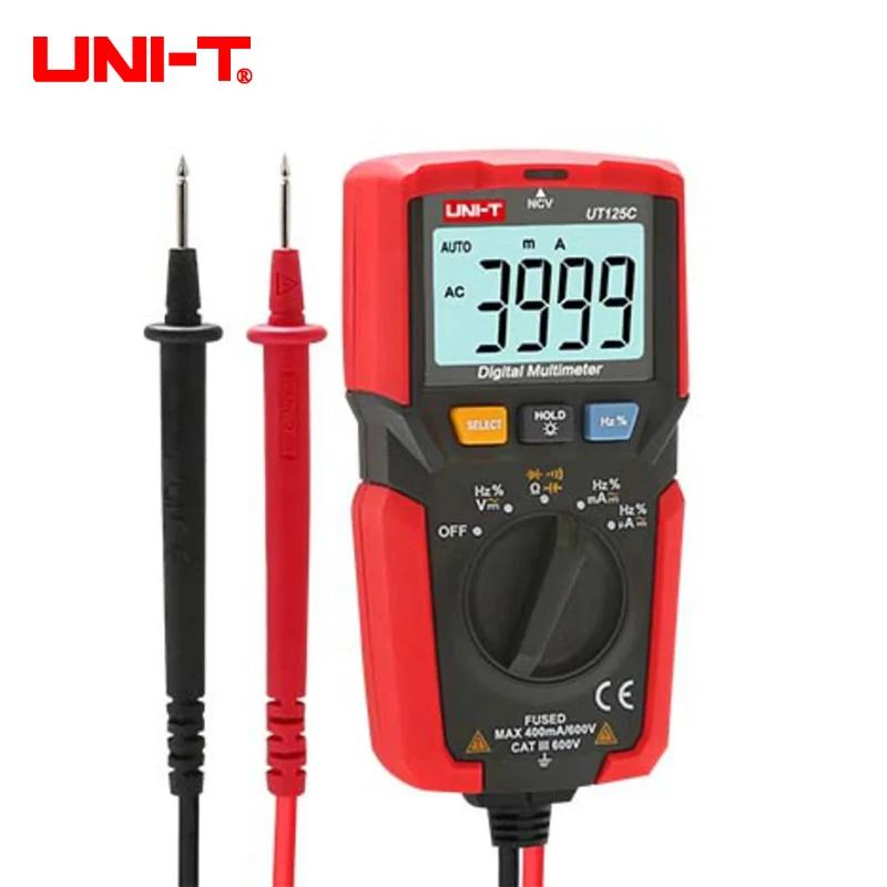 UNI-T UT125C Mini Multimètre Numérique De Poche Testeur De Température Résistance Puzzles Itor Diode