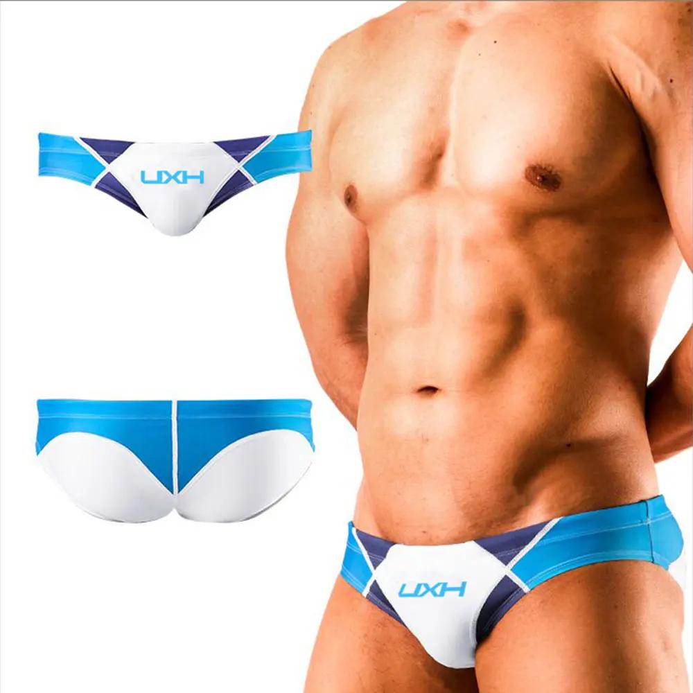 Slip de bain push-up sexy pour hommes - Maillot G-string surf été bikini solide doux