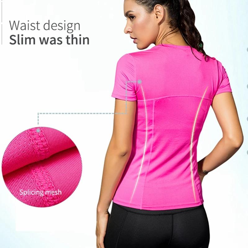 T-shirt de Yoga pour femmes, de Fitness, de course, de Sport, à séchage rapide, nouvelle collection