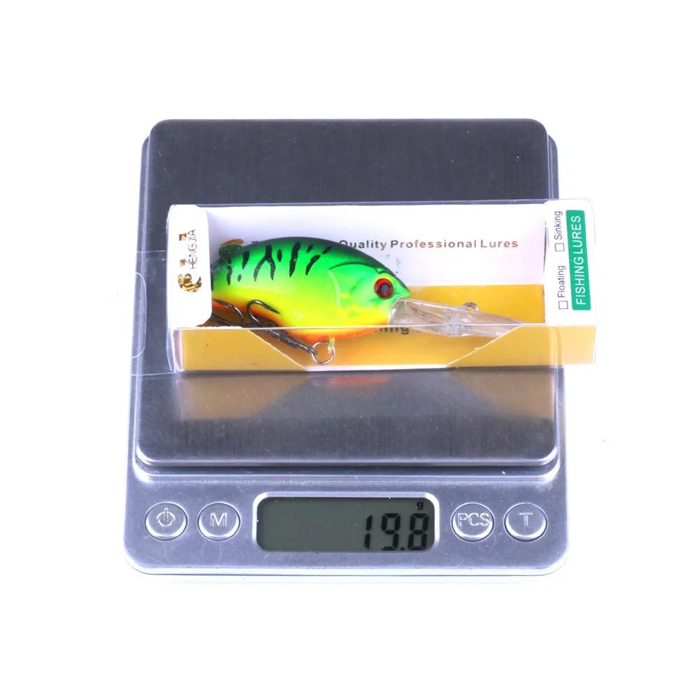 HENGJIA 13G 9CM leurres de pêche roche manivelle appât manivelle vairon bar triple crochets nager du