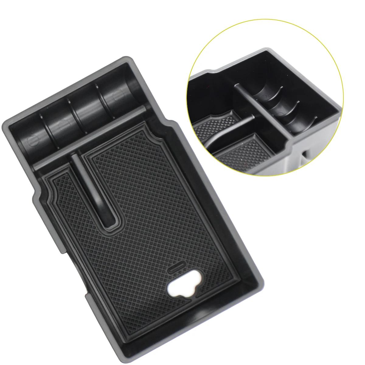 Pour Fiat 500X accoudoir boîte de rangement Console centrale organisateur conteneur plateau gant cas