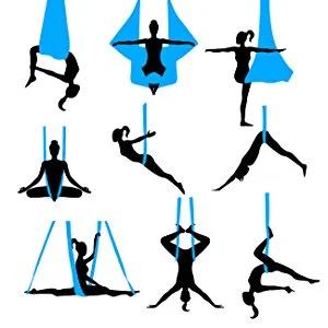 Hamac de Yoga aérien de 5.5 Yards, balançoire de Fitness pour l'inversion de Yoga antigravité, flexi