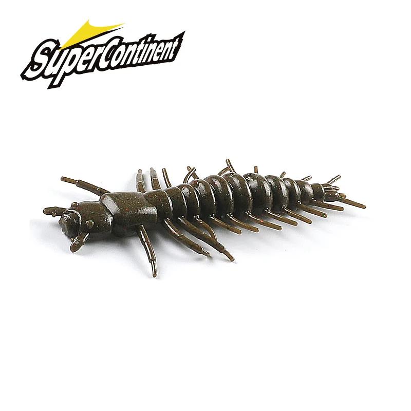 Zaza Larva – leurre souple flottant en Silicone, appât souple, 75mm/50mm, pour la pêche, nouveauté 2