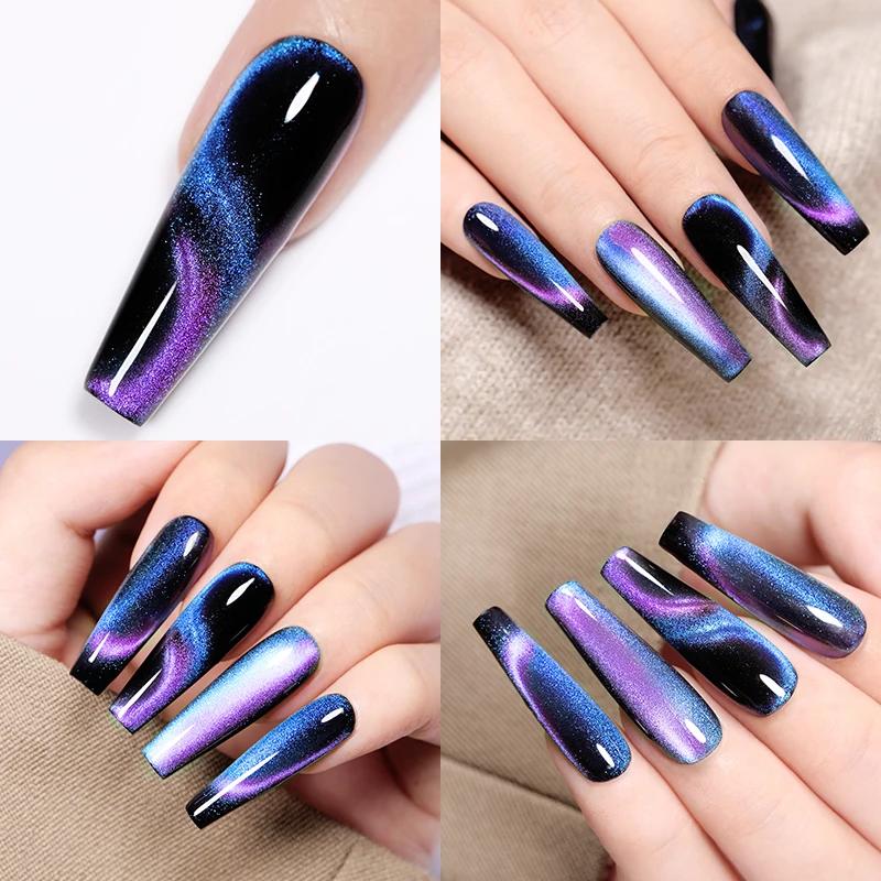 LILYCUTE 7ml 9D chat magnétique Gel vernis à ongles aimant irisé Semi Permanent tremper UV LED manuc