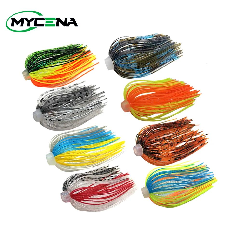 3/10 pièces/lot 88 brins 64mm Silicone jupes élastique trou parapluie jupes accessoires de pêche Buz