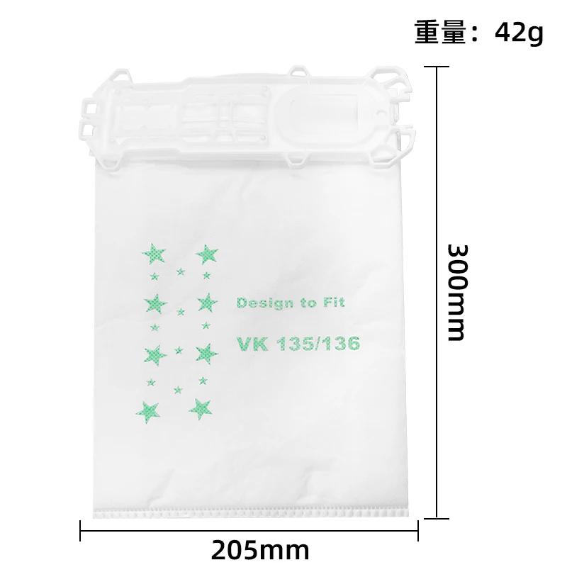 Sac à poussière de remplacement pour aspirateur Vorwerk Kobold VK135 /136, pack de filtres de protec