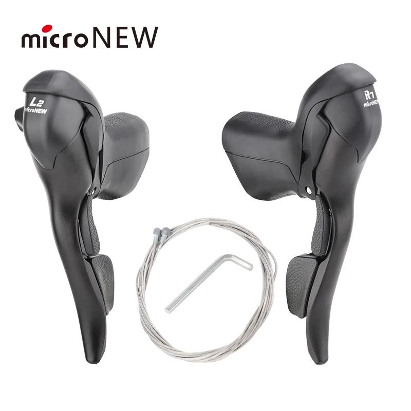 MicroNEW vélo de route manette de vitesse 2*10 vitesses pour guidon 22.2-23.8mm 7/8/9 vitesses doubl