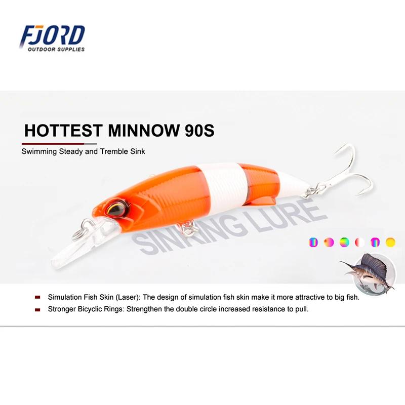 FJORD 90mm 40g 50g leurre de pêche dur coulant vairon manivelle appât professionnel qualité appât ar