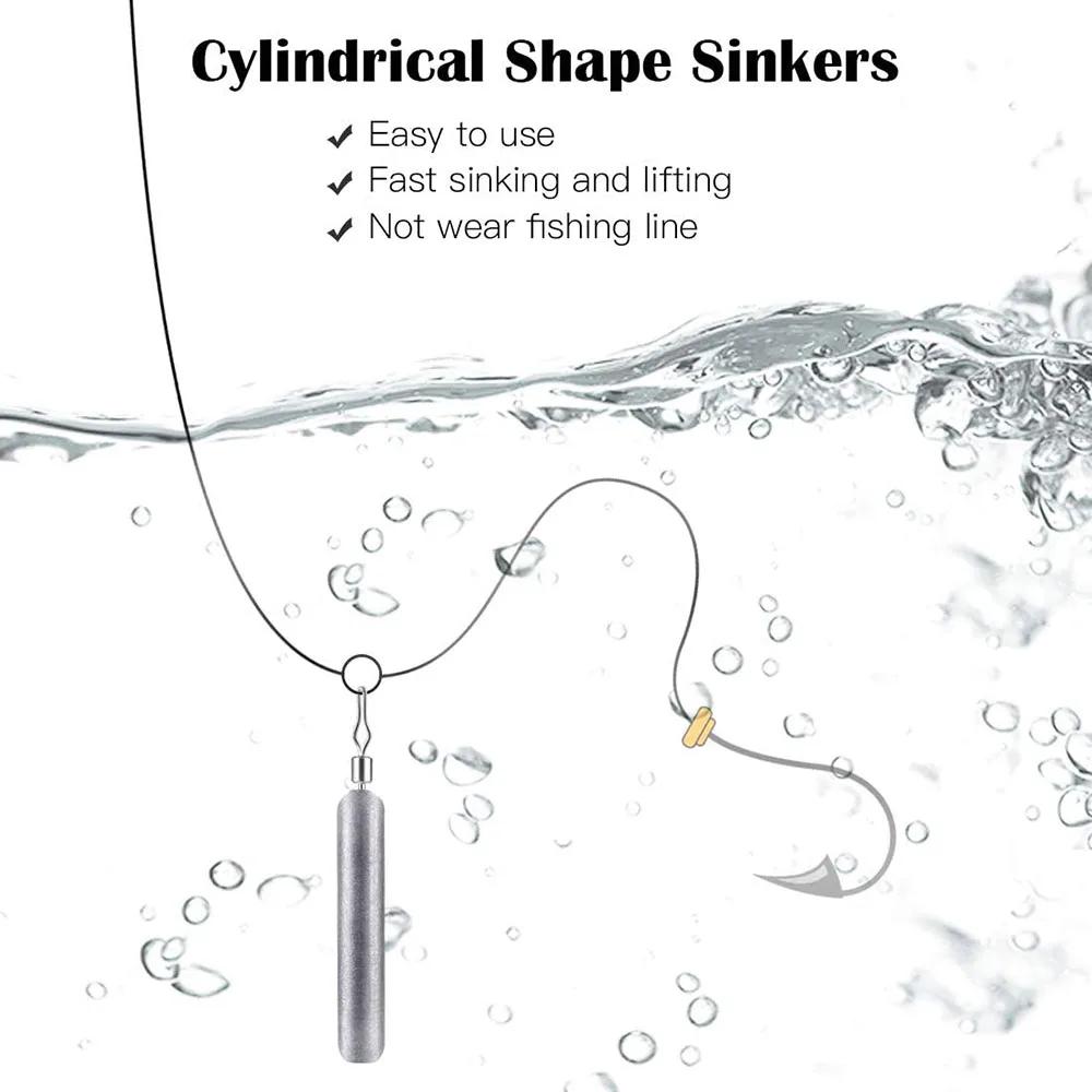 10 pièces plombs de pêche 3.5g 5g 7g 10g 14g 20g plombs de poids de tir de chute accessoires de maté