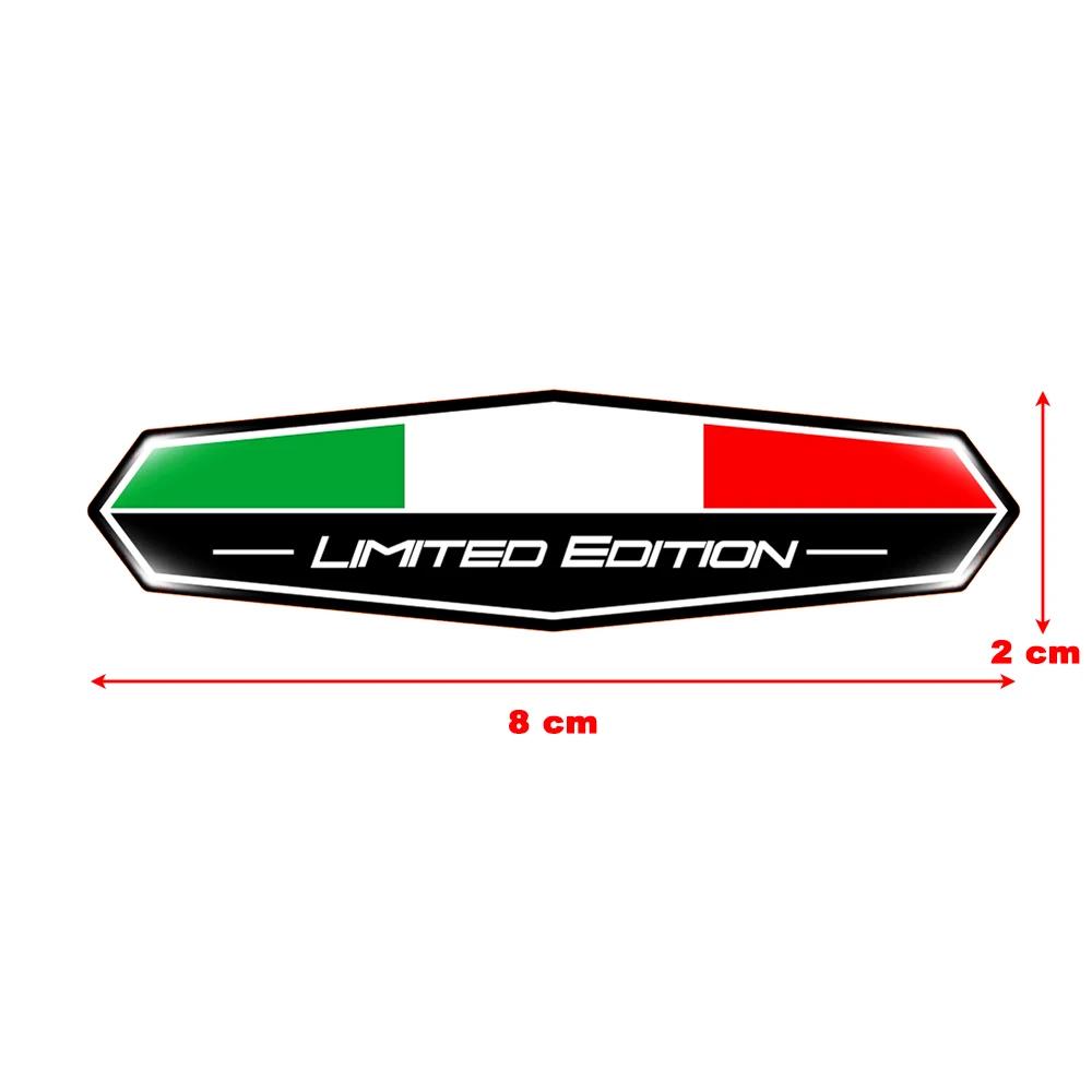 Autocollant 3D pour moto, édition limitée, drapeau italien, étui arrière de réservoir, accessoires d