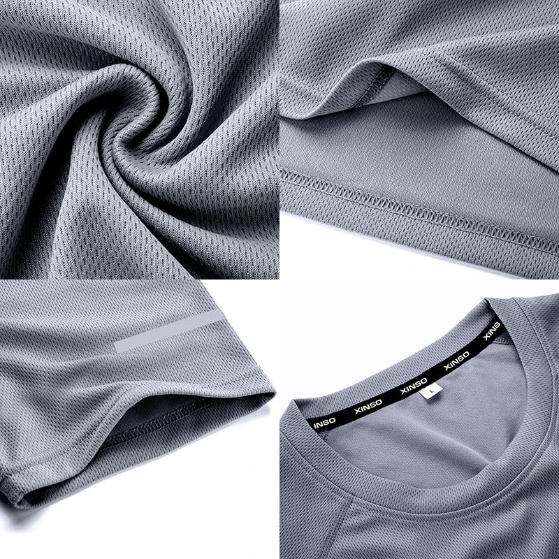 T-shirt de sport en polyester pour hommes, vêtements de sport, coupe couvertes, vêtements de sport,