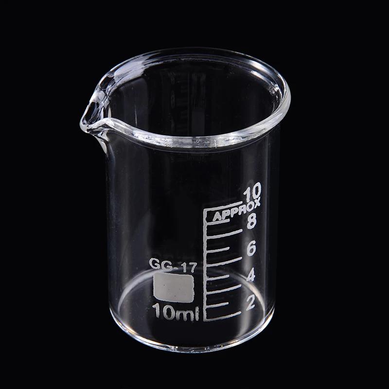 5 pièces/ensemble 5/10/25/50/100ml bécher en verre laboratoire tasse à mesurer verrerie pour école é