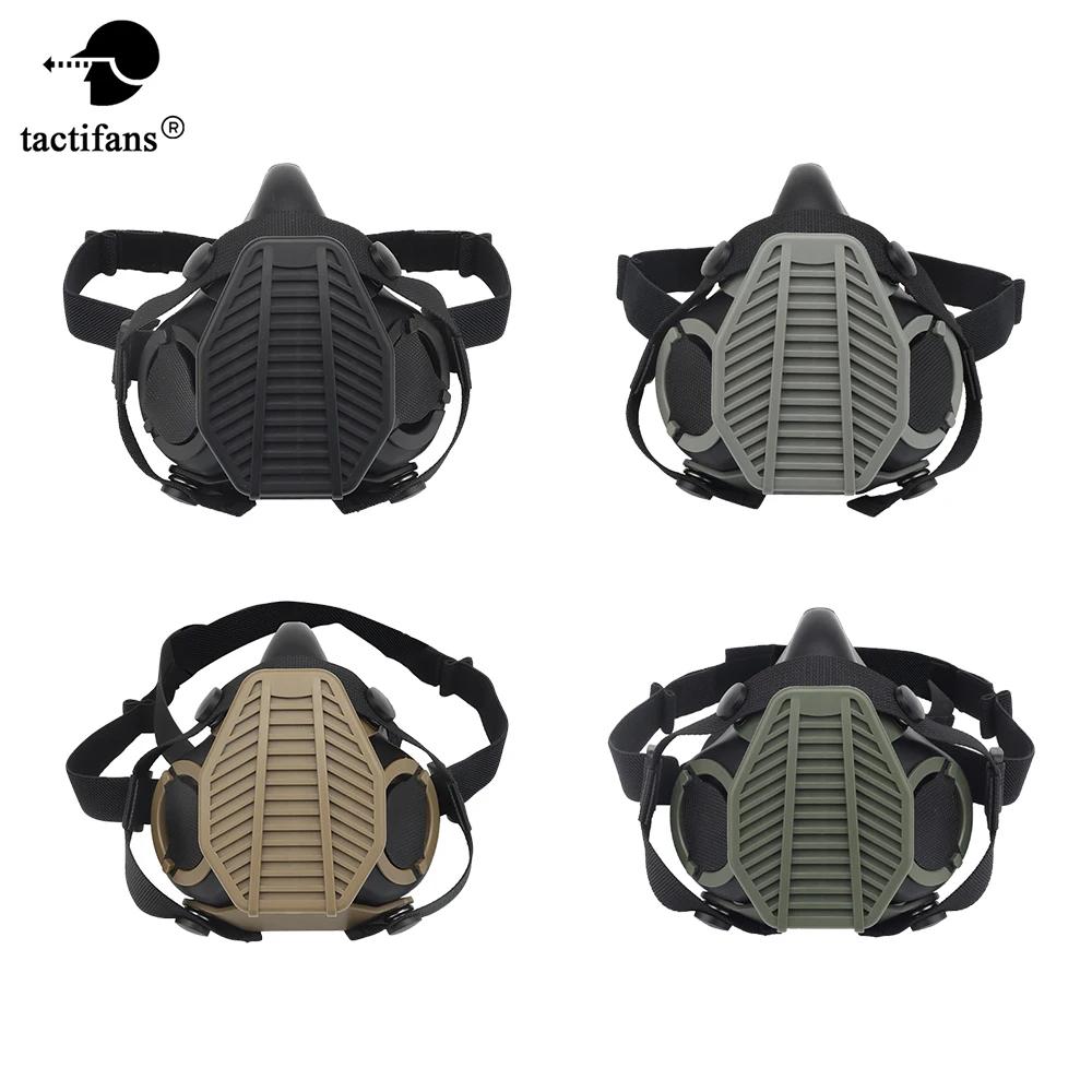 SOTR-Demi-Masque de Résubdivision avec Filtre Anti-Poussière et Micro, Accessoires de Tir et de html