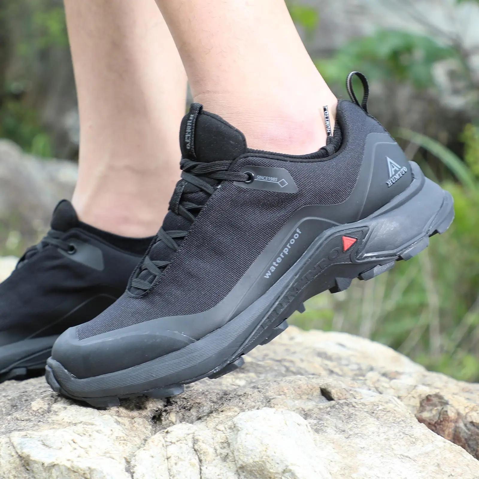 HUMTTO chaussures de randonnée en plein air imperméables hommes marque formation marche baskets pour