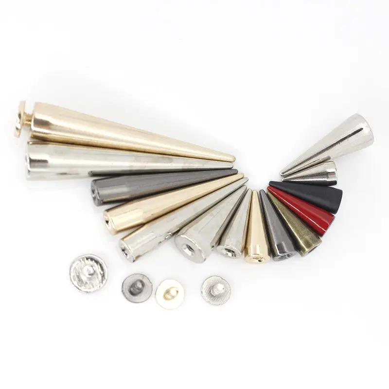 10 pièces en métal Punk pointes cône balle goujons Rivets pour cuir artisanat sac vêtement vêtements