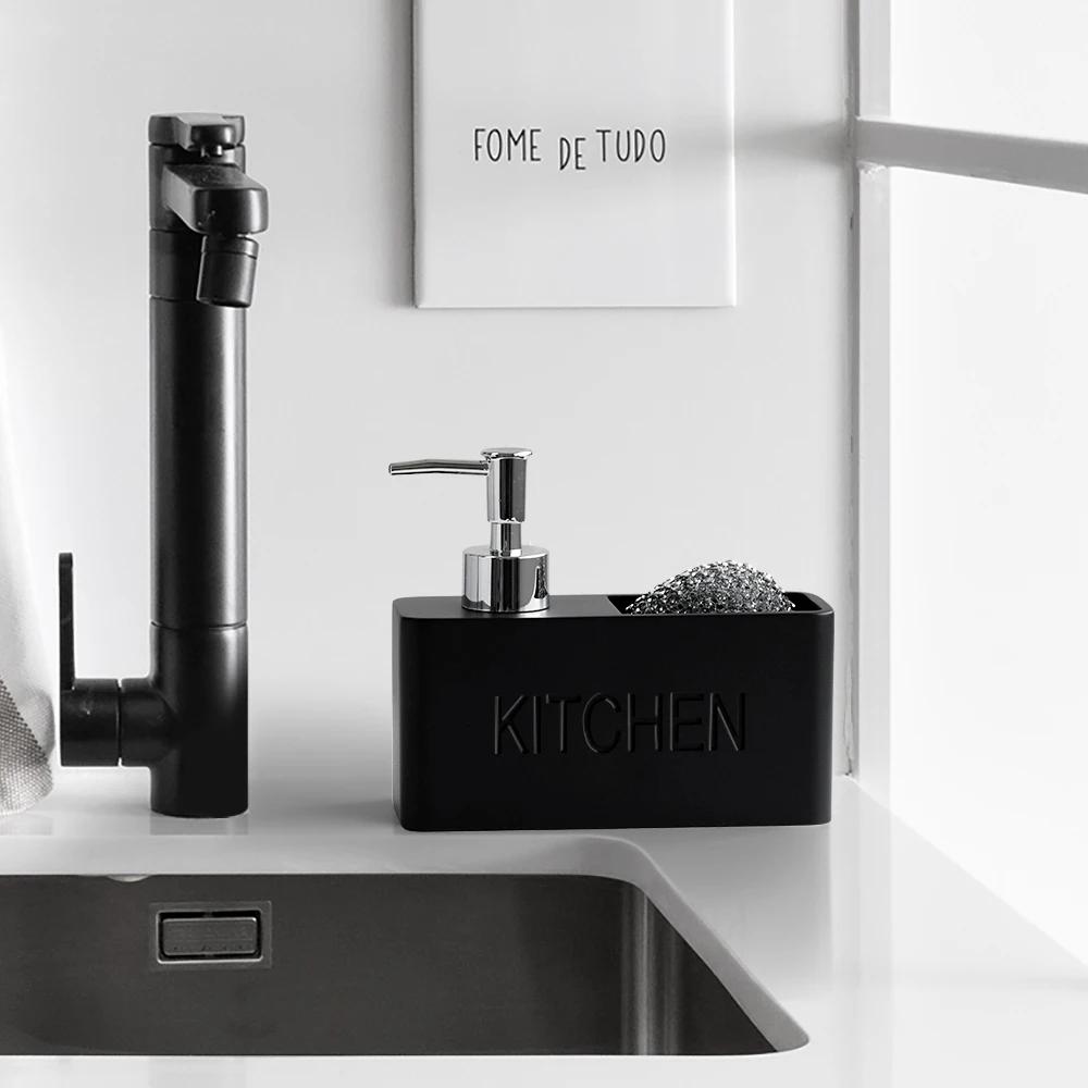 Accessoires de cuisine modernes ensemble distributeur de savon liquide distributeur de savon pour le