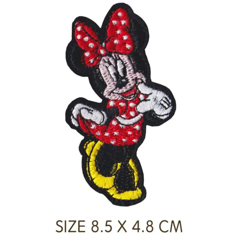Pâte en tissu de dessin animé Mickey Minnie Mouse, décoration de vêtements de Couple Minnie, patchs