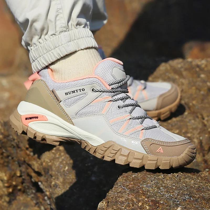 HUMTTO – chaussures de randonnée pour hommes, bottes de Trekking respirantes à lacets, baskets d'ext