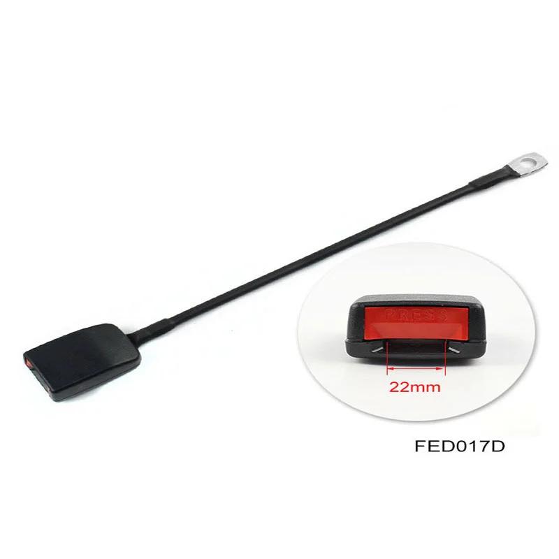 Longue tige L = 430mm/370mm, longue tige en plastique noire pour voiture, boucle de ceinture de sécu
