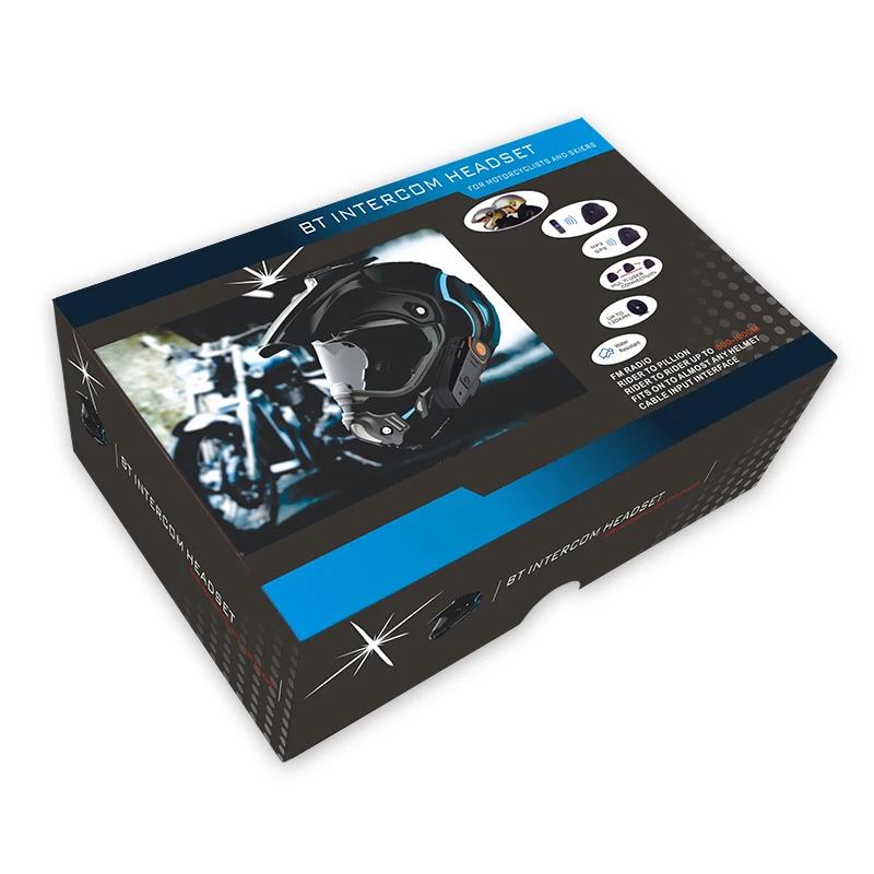 BT-S2NS casque de Moto BT casque Interphone Moto étanche Multi BT Interphone 1000M Interphones MP3 F