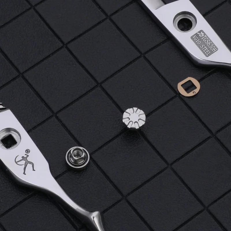 Ciseaux amincissants pour cheveux Titan avec vis à billes pour barbe VG10 ACIER