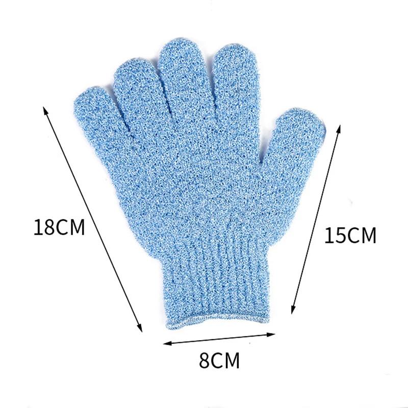 Gants de bain à cinq doigts, serviette de douche domestique, gommage, lavage du corps, fourniture do