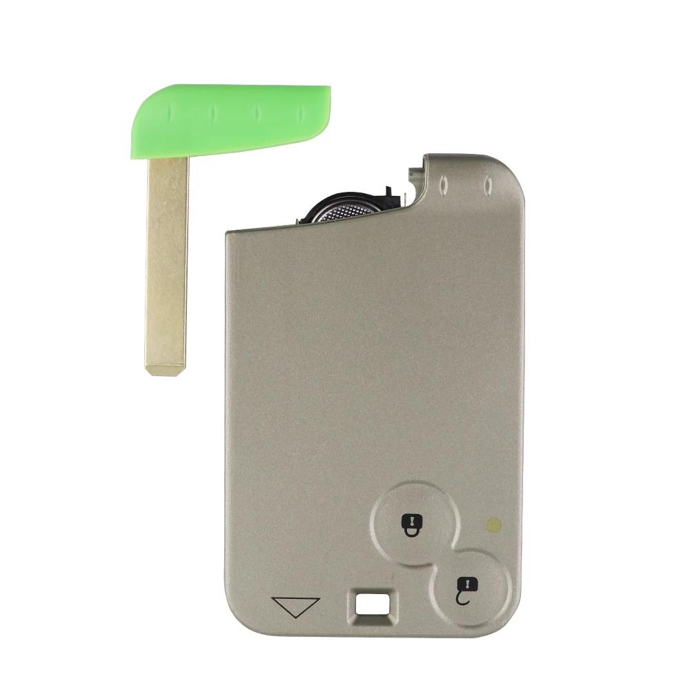YIQIXIN 2 boutons pour Renault Laguna Espace 2001-2009 télécommande clé de voiture entrée sans clé c
