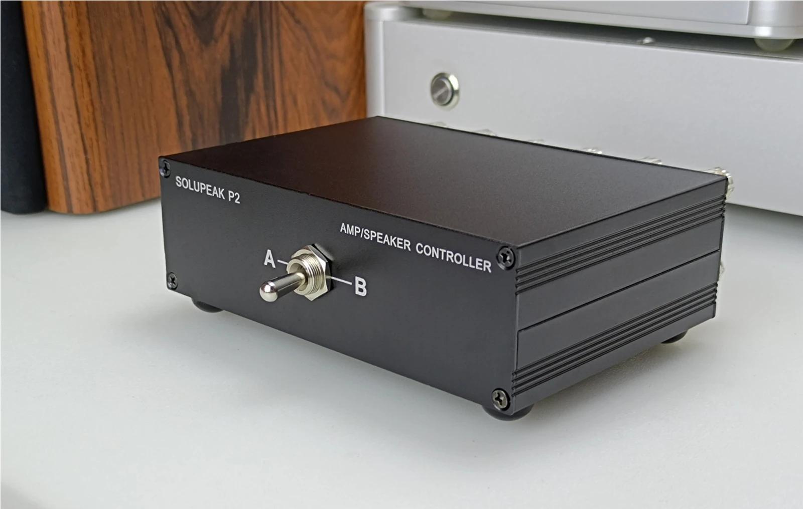 Amplificateur audio stéréo 2 voies haut de gamme/sélecteur de haut-parleur, boîtier de répartiteur,