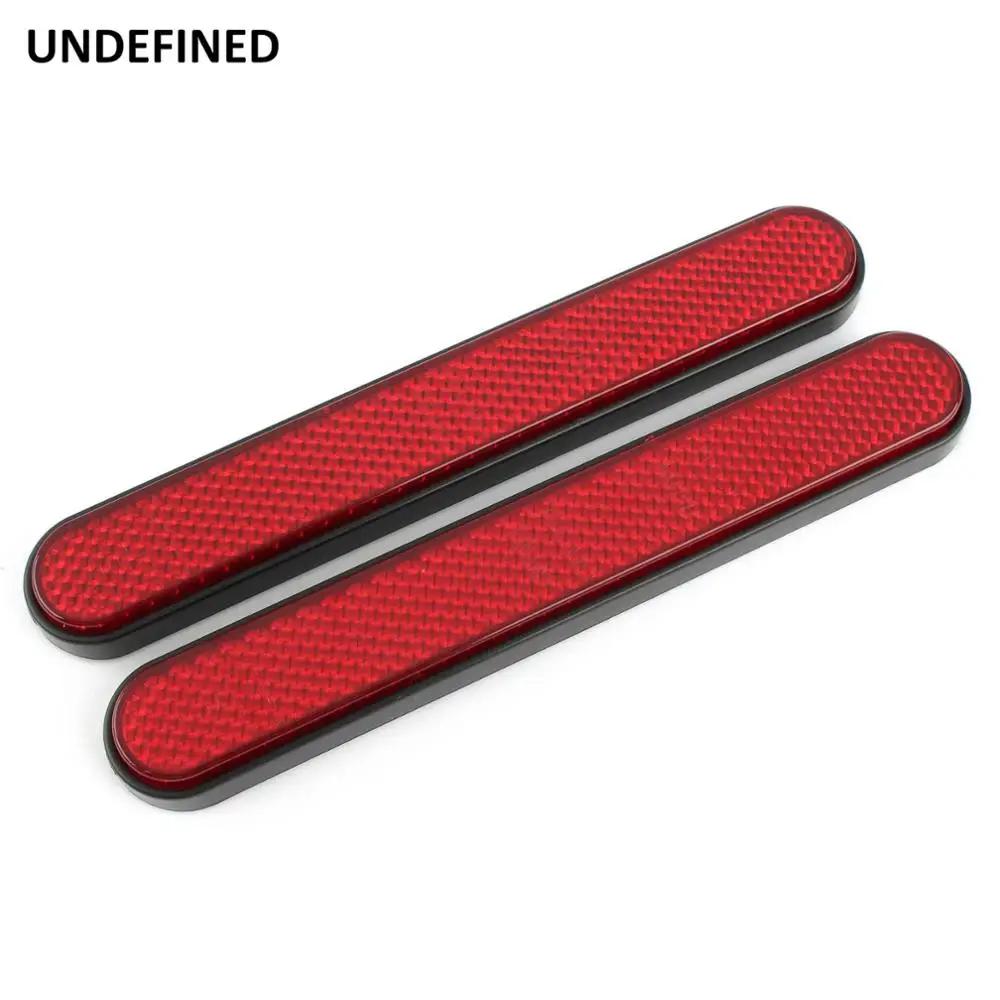 Réflecteur universel de moto pour Harley Sportster Dyna, couvercle de loquet de sacoche rectangulair