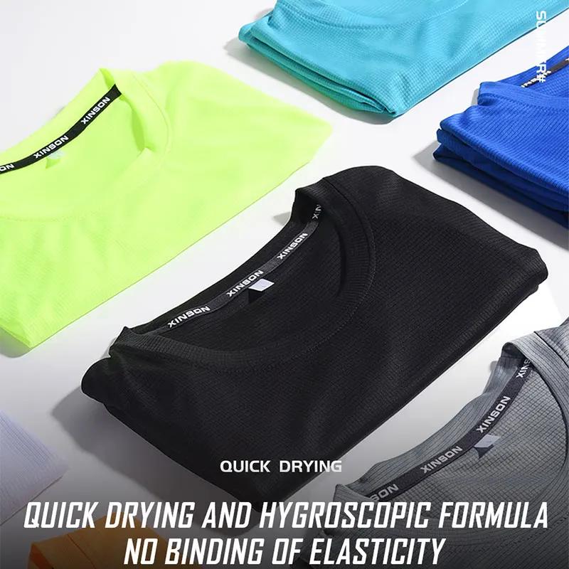 Vêtements à séchage rapide T-Shirt à manches longues pour hommes respirant Absorption de la sueur sé