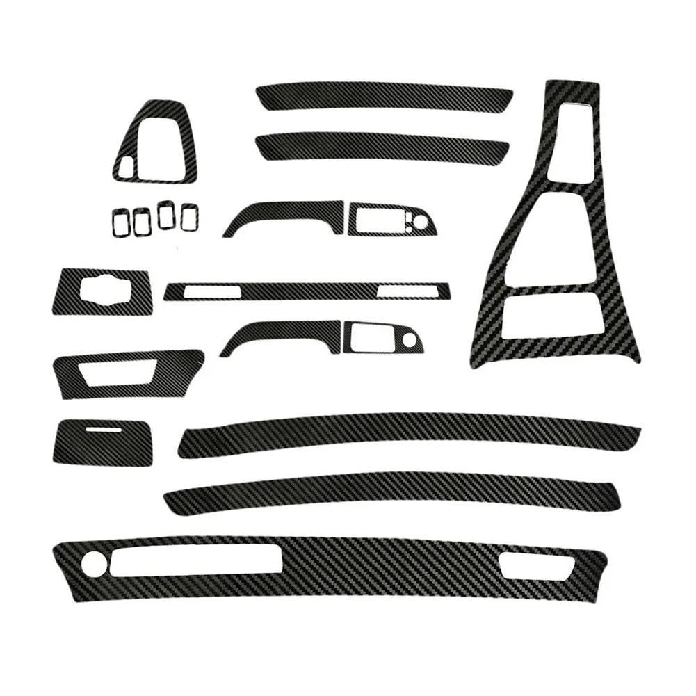 Autocollant d'habillage d'enveloppe de Fiber de carbone brillant intérieur 3D pour BMW série 3 E90 2