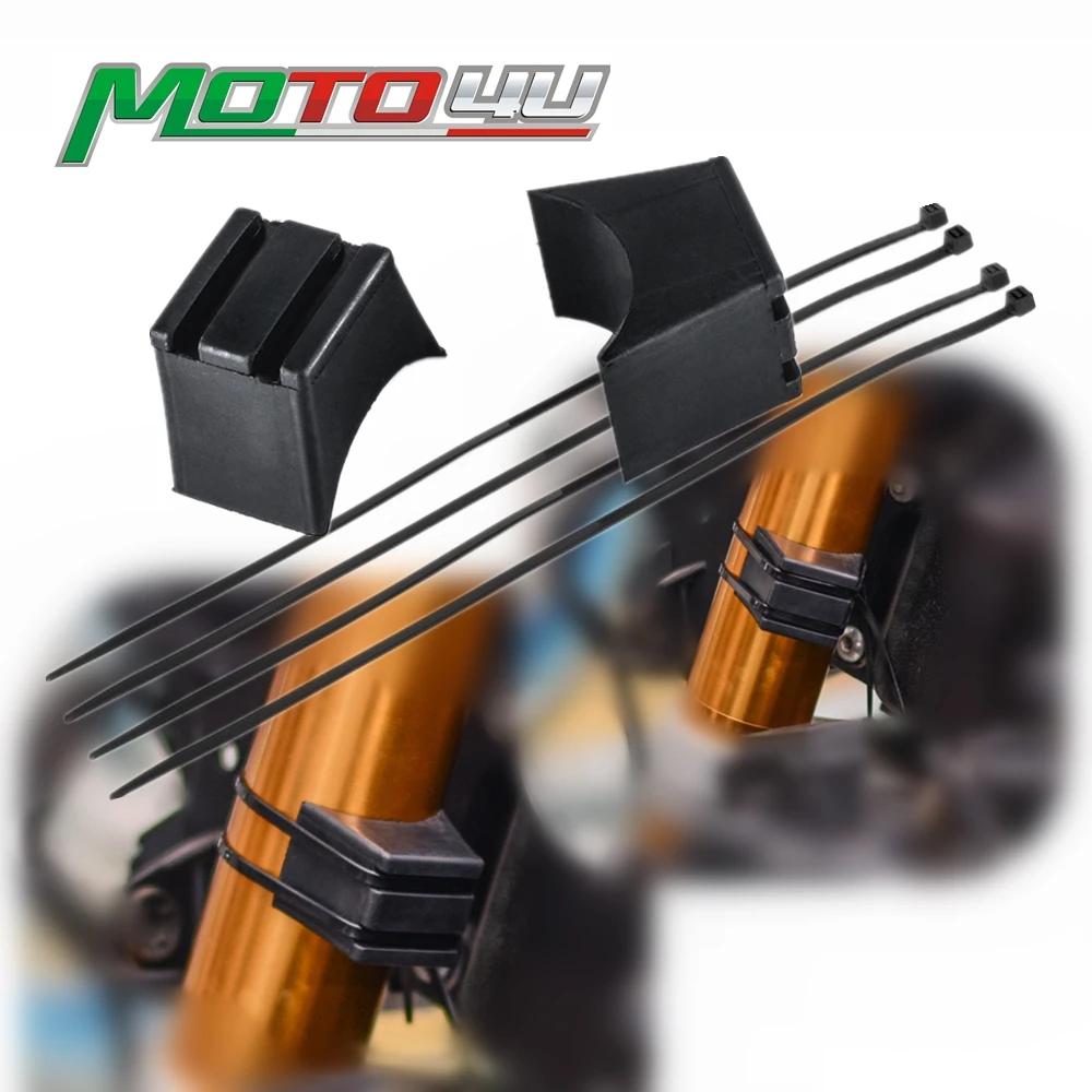 Blocs de limiteur de direction de moto universels en caoutchouc, 2 pièces, accessoires de Protection