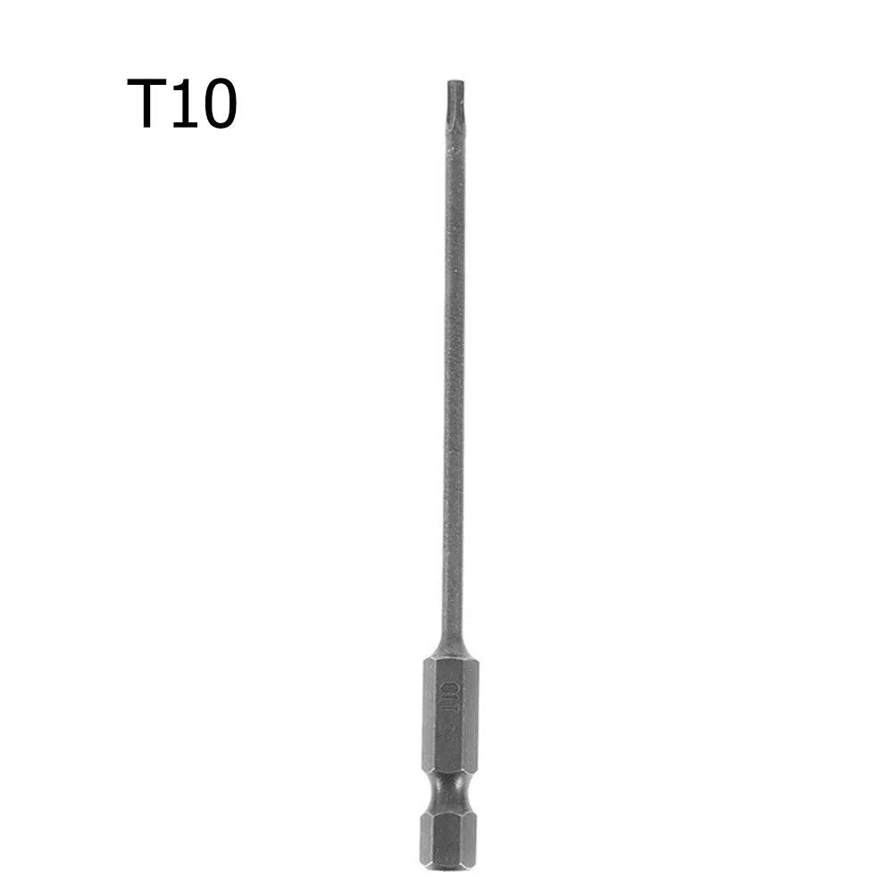 Embout de tournevis magnétique Torx, 100mm de long, T8,T10,T15,T20,T25,T27,T30,T40, tournevis électr