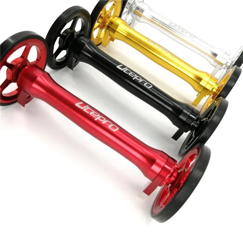 Litepro-Extension de roue facile pour vélo pliant Bromsilice, cargaison arrière T1 Easywheel télesco