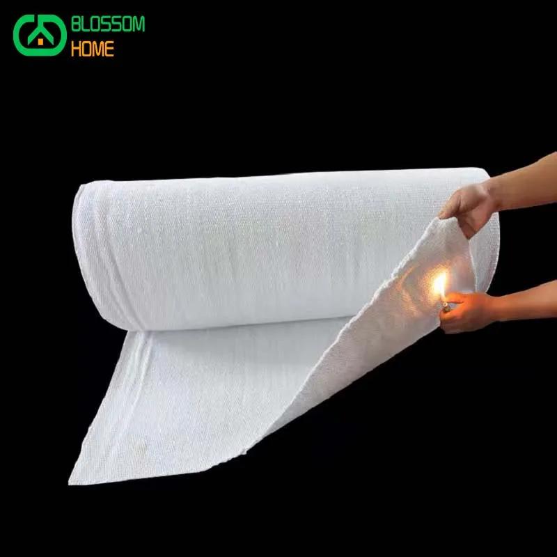 Tissu de protection ignifuge en Fiber de céramique, fil de Nickel résistant aux hautes températures,
