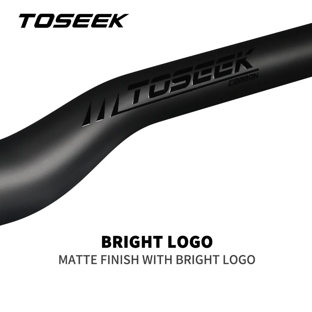 TOSEtransmith-Guidon de vélo entièrement en carbone, guidon horizontal de vélo pliant, noir mat, gui
