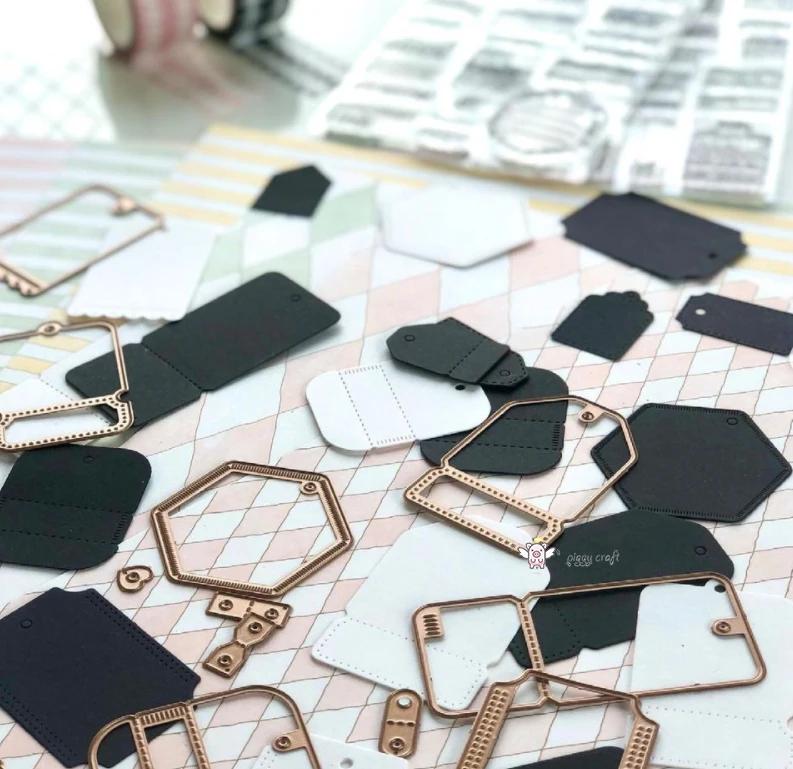 Piggy Craft-Matrices de découpe en métal, moule découpé, diverses séries de cartes, scrapbooking, pa