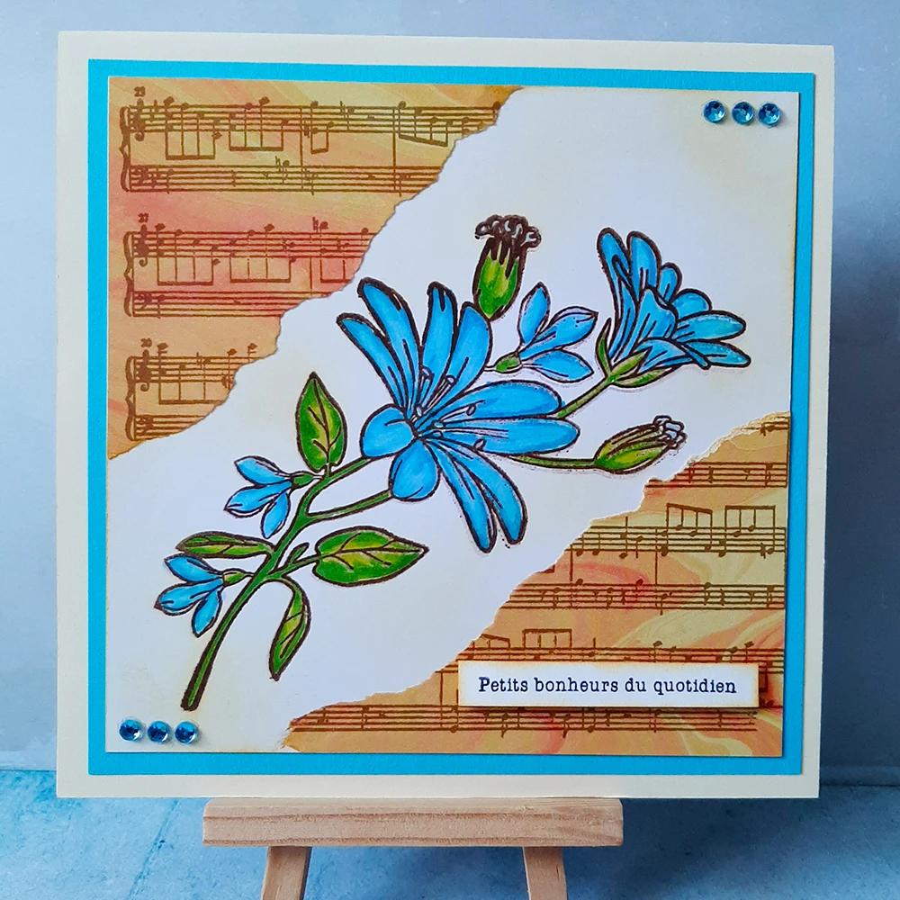 Alinacutle timbres clairs fond de musique bricolage Scrapbooking carte Album papier artisanat caoutc