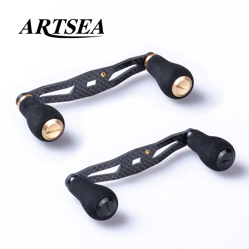 ARTSEA – poignée de moulinet de pêche en Fiber de carbone, bouton EVA pour moulinet Baitcasting, acc